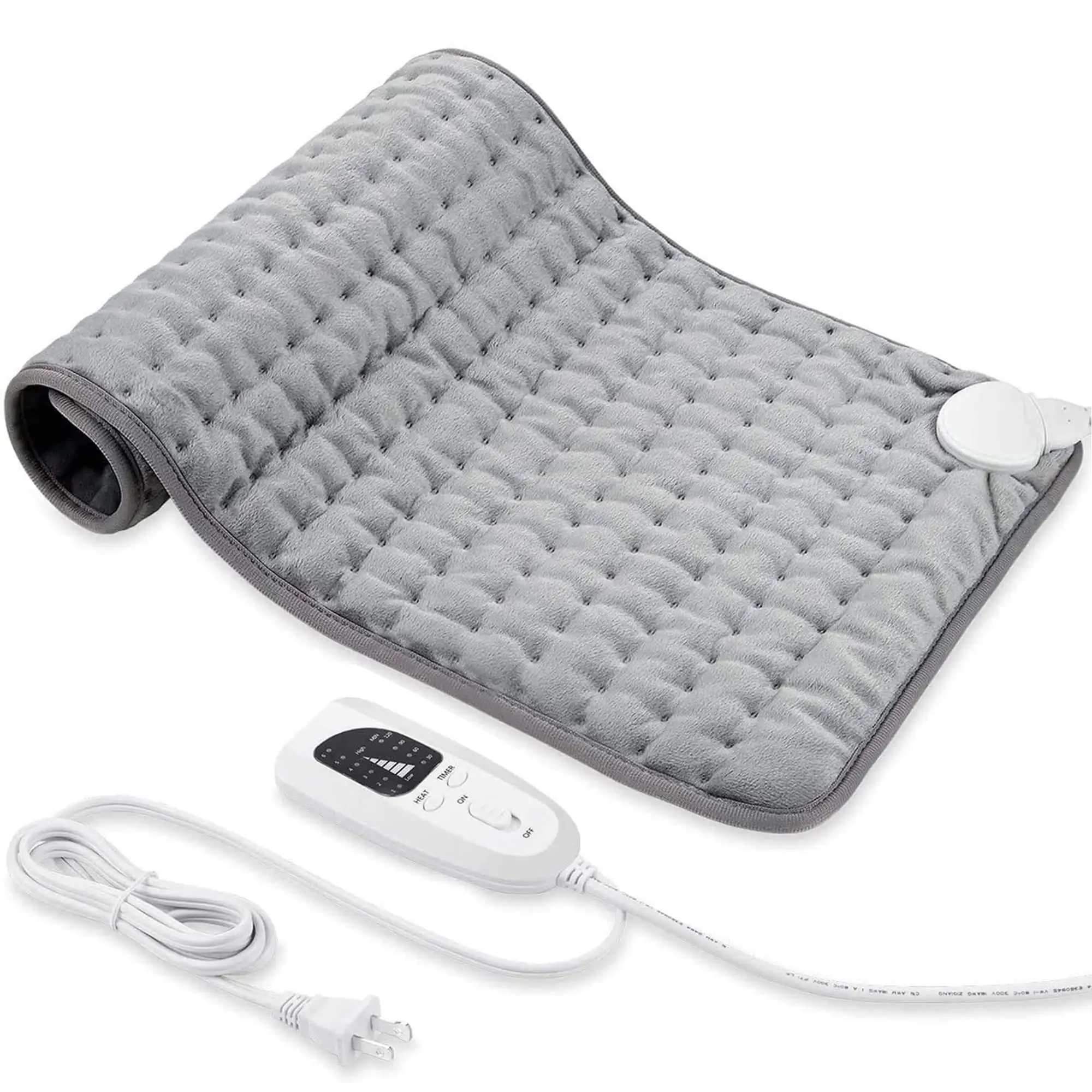 Electric Heating 60x30cm 6 Heat Settings Heating Pad for Back Neck Shoulder Pain Relief