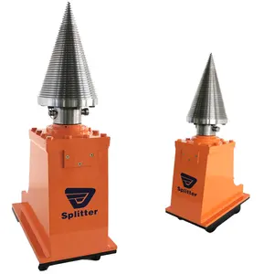 Excavator KINGER log splitter attachment wood splitter screw cone log splitter for sale