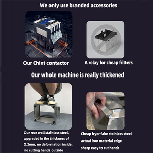 Gran oferta, cocina comercial, restaurante, equipo de catering, máquina de patatas fritas, freidora eléctrica - Product Image 6