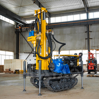 Plateforme de forage de puits d'eau portable pour la construction d'ouvrages hydrauliques, plateforme de forage de puits d'eau mobile avec pompe et accessoires