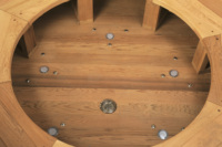 Amateur de cèdre Autoportant Pas Cher Petite Baignoire Ronde en Bois Baril Douche Smart Hot Tub Baignoire en Bois de Cèdre à Vendre