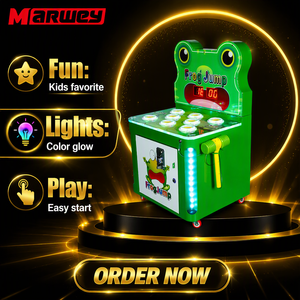 Marwey Vente en gros de machines d'arcade <span class=keywords><strong>Crazy</strong></span> Frog pour enfants Machine de jeu Whack-A-Mole Arcade Hammer de haute qualité - Product Image 6