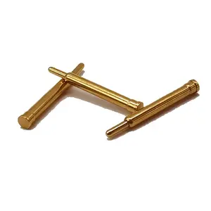 High Current Spring Loaded Contact Pin Brass Screw Pogo Pin