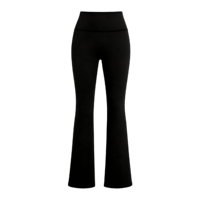 Leggings de yoga évasés taille haute pour femme, entrejambe sans couture, ultra doux, extensibles, effet push-up, en nylon et élasthanne, toutes saisons, pour Pilates, gym et usage quotidien