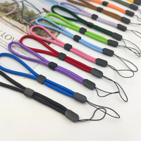 Lanière de téléphone en nylon, vente en gros directe usine, surface lisse, antichoc, confortable, pour poignet ou clé