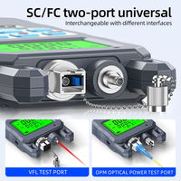 Testeur de câble à fibre optique tout-en-un, puissancemètre optique -70~+10dBm, localisateur visuel de défauts 10mW, outil de test de câble 10km