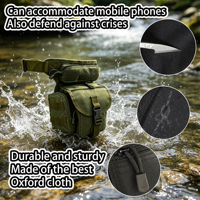 Sac de jambe tactique multifonctionnel MOLLE personnalisable pour l'extérieur, imperméable, en Oxford, camouflage, pêche, cyclisme, randonnée, équitation