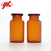 Flacon en verre borosilicaté ou sodocalcique pharmaceutique transparent ou ambré de 10ml