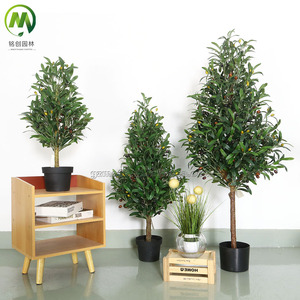 Fornitore all'ingrosso on-line quasi naturale di olivo di seta bonsai albero di olivo artificiale in vaso per la casa negozio di <span class=keywords><strong>vendita</strong></span> - Product Image 2