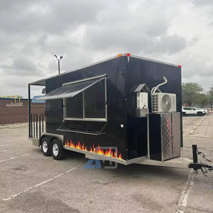 รถขายอาหารเคลื่อนที่ราคาโรงงานจีน ปี 2024 รถพ่วงขายอาหารริมทางแบบใหม่ พร้อมระเบียง บาร์บีคิว และเตารมควัน - Product Image 2