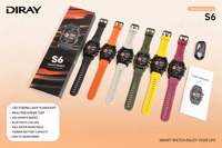 Reloj Inteligente DIRAY S6 al por Mayor para Hombre, Pantalla IPS HD de 2.01'', Llamadas por Bluetooth, IP68, Linterna LED, +100 Deportes, Frecuencia Cardíaca, SpO2, Sueño, 350mAh, OEM