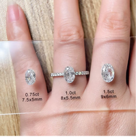 Schmuck Edelstein CZ Master Sets Strahlungs form Größen karten Schmuck werkzeuge Diamant Größen führer Diamant Größen tabelle