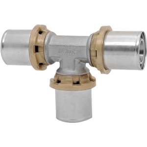 Raccord de tuyau en laiton PE PVC réduit 25mm 26X26X20 connecteur en T latéral pour plomberie matériau en cuivre - Product Image 1