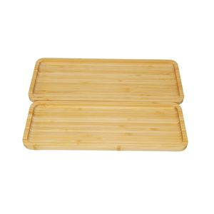 <span class=keywords><strong>Plateau</strong></span> rectangulaire en bambou pour la protection de l'environnement de la cuisine, avec <span class=keywords><strong>bords</strong></span> <span class=keywords><strong>arrondis</strong></span>, <span class=keywords><strong>plateau</strong></span> en bois avec tapis antidérapant - Product Image 6