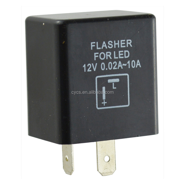 Vehicle Parts Auto Electrical Systems Auto Relays 2P Blinker Relay Fix Led Turn signal Flasher Motorcycle Relay 2PIN Led Flasher