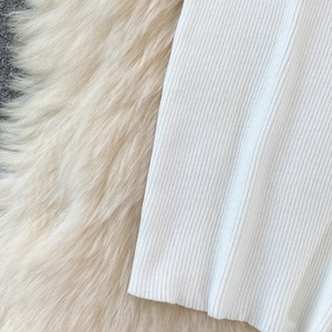 Mode rayé tricoté robe d'été Haute Couture Hottie Sexy Slim-fit Hip Wrap Dress - Product Image 5