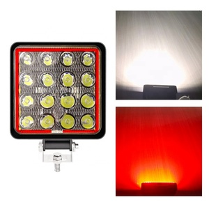 Projecteur de travail LED haute puissance 48W 4x4 12V-24V carré pour camion, projecteur de recul tout-terrain, barres lumineuses LED pour camion, tracteur, remorque - Product Image 4