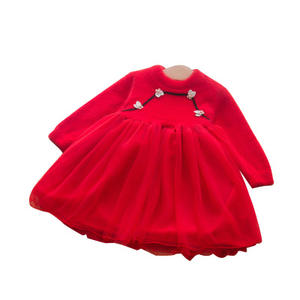 Vestidos Casuales de Dibujos Animados para Niñas, Hermosos Vestidos de Fiesta para Bebés y Niños Pequeños, para Invierno, de Fábrica China, Venta al Por Mayor - Product Image 1