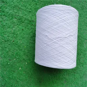 Polyester cotton yarn blended 24/1 Optical white / Light Grey /Black T-shirt yarn