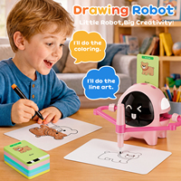 Jouets de dessin DW07-C, robot de dessin automatique, jouet éducatif intelligent pour la peinture, pour les enfants de 3 ans et plus
