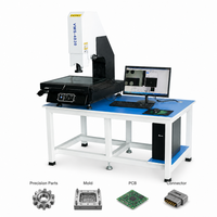 Sistema de Inspección Visual 2D VMM con Certificación CE, Máquina de Medición de Video 3D, 200x100x200mm, Precisión de 3um, Base de Granito, Zoom de 0.7-4.5X