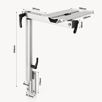 RV Schwenkbares Klapptischbein 360° °   Drehbare Verstellbare Aluminium-Wandhalterung für Tische in Wohnmobilen, Booten und Wohnwagen