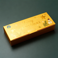Caja Rígida Premium Personalizada con Tapa y Base, con Acabado de Papel Artístico Laminado, para Soluciones de Empaque Navideño de Marcas de Lujo