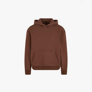 Sweat-shirt à capuche décontracté pour homme, épais, uni, coupe oversize, grande taille, à épaules tombantes, tendance - Product Image 1