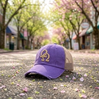 Gorra Trucker Personalizada, Bordado 3D Metálico Dorado, Gorra de Malla Frontal de Algodón Lavado, Cierre Trasero a Presión, Unisex, Regalos Promocionales al por Mayor