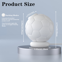 Vibrateur Clitoridien Football 10 Modes Silencieux Étanche IPX7 Recharge Magnétique Portable Discret Jouet Adulte pour Femme et Couple