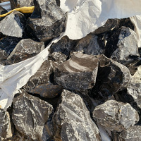 Obsidian batu kasar obsidian alami kualitas tinggi batu mentah obsidian hitam