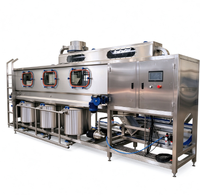 Machine de remplissage d'eau minérale de 5 gallons 100-2400 bph, ligne de production entièrement automatique pour petites bouteilles d'eau