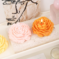 Duftgeschenk Rosenförmige Öko-freundliche Langbrennende Aromatherapie-Kerze als Dekoration zum Muttertag und für Zuhause
