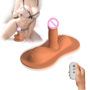 Frauen tragbare Sexspielzeug Sit and Ride Vibratoren <span class=keywords><strong>Dildo</strong></span> Weiche Silikon <span class=keywords><strong>Dildo</strong></span> Penis Fernbedienung Massage <span class=keywords><strong>Masturbation</strong></span> für Frauen - Product Image 1