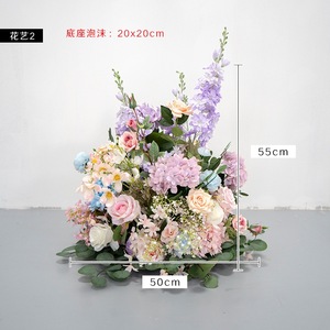 <span class=keywords><strong>Un</strong></span> Elegante <span class=keywords><strong>Arco</strong></span> di Fiori in Seta Trasforma i Fondali per Cerimonie Nuziali, Ricevimenti, Celebrazioni e Decorazioni per Proposte di Matrimonio - Product Image 3