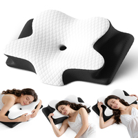 Oreiller en mousse à mémoire de forme, oreiller cervical pour soulager les douleurs au cou, oreiller orthopédique respirant en mousse à mémoire de forme pour un sommeil confortable