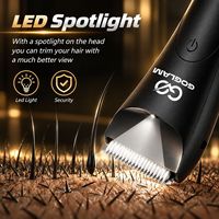 Tondeuse à poils pour animaux de compagnie, nouvelle génération, en acier inoxydable, étanche, rechargeable par USB, avec écran LED numérique