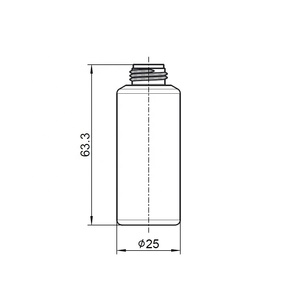 Bouteille en plastique LDPE/HDPE pour cosmétiques OEM, 20 ml, ronde, avec buse filetée, joint conique à picots et spatule, vente en gros - Product Image 3