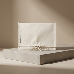 Sac d'emballage en toile de <span class=keywords><strong>coton</strong></span> écologique avec logo personnalisé, pochette cadeau réutilisable en <span class=keywords><strong>tissu</strong></span> avec fermeture à cordon pour bijoux et cosmétiques - Product Image 1