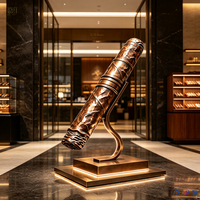 Commerciële sigaren sculptuur ornament voor tabakswinkel, glasvezel, milieuvriendelijke hars, grote beelden, menselijke & dierlijke sculpturen