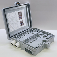 Caja de Distribución de Fibra Óptica de 12 Núcleos, Impermeable, Compatible con Acopladores SC/UPC SC/APC y Pigtails de 12 Núcleos