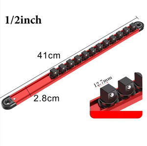 Organisateur de douille pivotant à 360 degrés 1/4 pouces 3/8 pouces 1/2 pouces support de Rail de pince de douille organisateur de douille magnétique - Product Image 3
