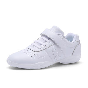 Chaussures d'aérobic compétitives pour enfants de 6 à 12 ans Chaussures d'entraînement de cheerleading de sport blanches Doublure en maille Chaussures d'encouragement - Product Image 1