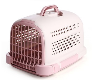 Vente en gros de fournitures pour animaux de compagnie Boîte de <span class=keywords><strong>transport</strong></span> aérien en plastique portable <span class=keywords><strong>Cage</strong></span> pour chat avec fermeture à bouton Style sac à dos pour les soins des chiens et des chats - Product Image 6