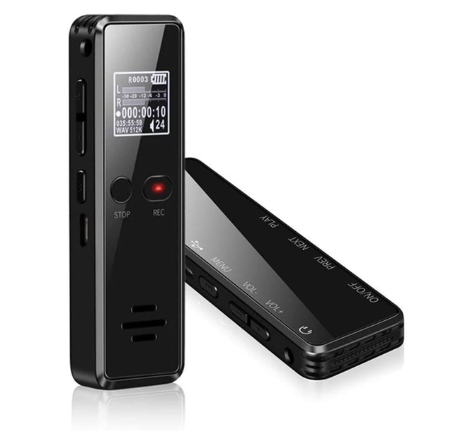 40 Hours Long Continuous Recording  Digital Voice Recorder for Lectures Mini Voice Recorder