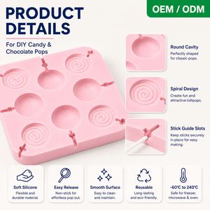 Moule en silicone alimentaire résistant aux hautes températures pour bâtonnets de fromage, motif dessin animé mignon, pour bâtonnets de chocolat et sucettes, vente en gros - Product Image 2