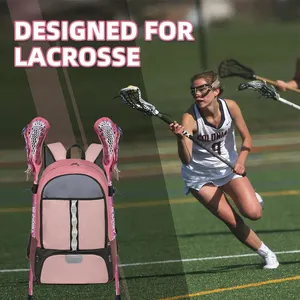 Trendy Lacrosse takım çantası Lacrosse dişli taşıma-tüm ağır Lacrosse sopa taşıyıcı alan hokey çantası