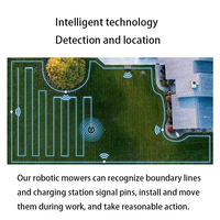 Choix de confiance pour une pelouse grande ou inégale à piles Smart AI Robot de tondeuse à gazon à télécommande automatique sans frontière sans fil