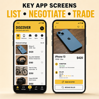 Desarrollo de Aplicaciones para Mercado de Reventa C2C de Segunda Mano para IOS y Android con Lista de Productos, Chat entre Comprador y Vendedor, LionCreate