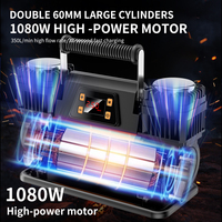 Double Cylindres Robuste 300L/min Voitures 150 PSI Pompe À Air Portable 12v Compresseur D'air De Voiture Gonfleur De Pneu Portable